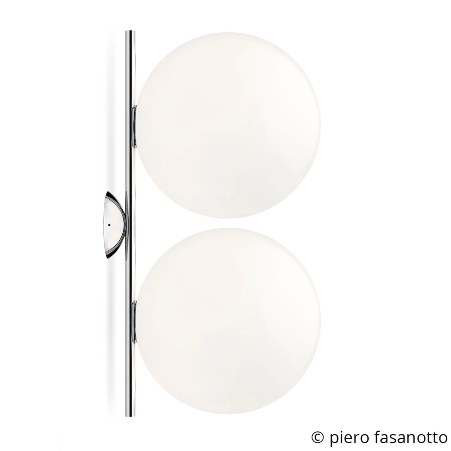 FLOS IC C/W2 Double Wall Light Chrome Ø 30 Cm 3 FLOS IC C/W2 Double Wall Light Chrome Ø 30 Cm