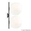 FLOS IC C/W2 Double Wall Light Black Ø 30 Cm -Lighthouse Shop 3510674