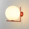 FLOS IC C/W2 Wall Light, Burgundy Red Ø 30 Cm -Lighthouse Shop 3510677
