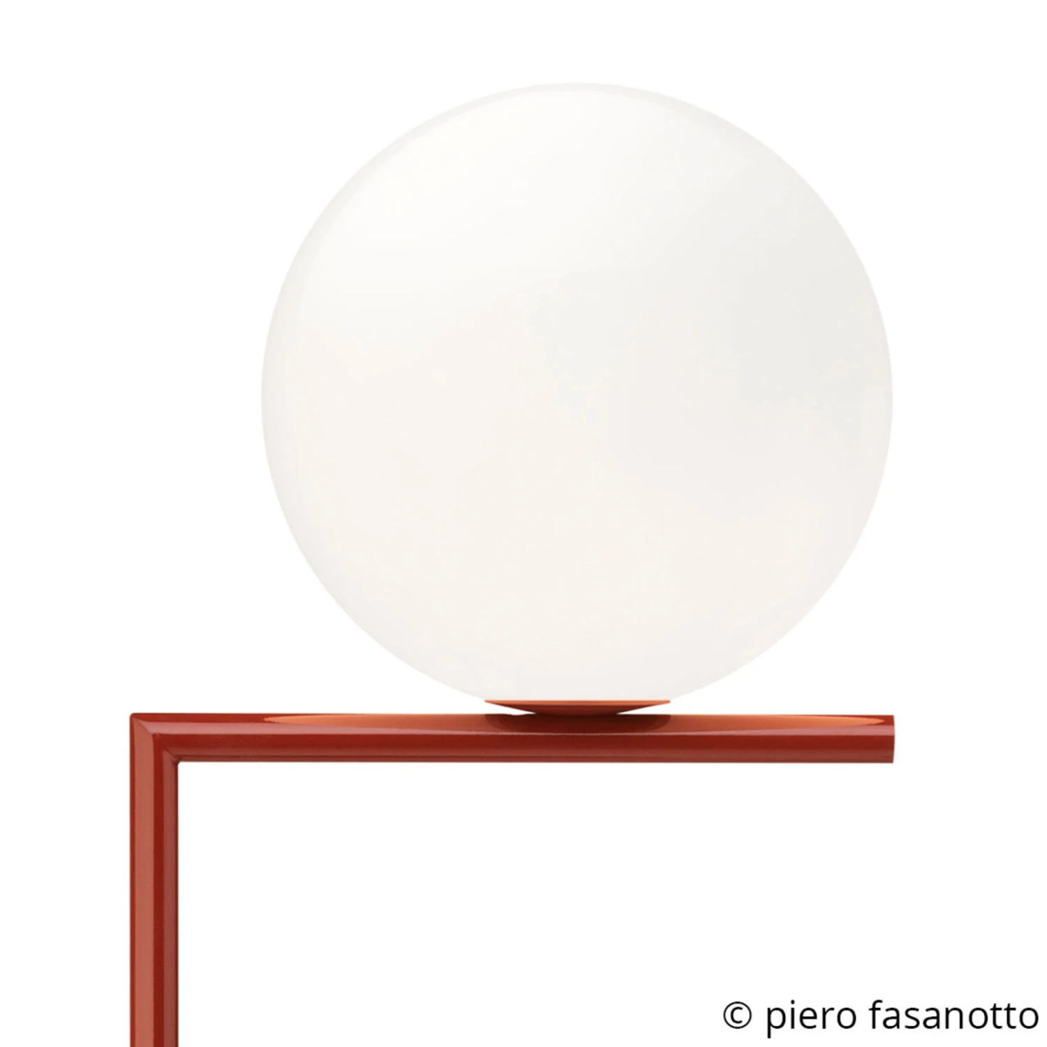 FLOS IC F1 Floor Lamp Burgundy Red Ø 20 Cm 4 FLOS IC F1 Floor Lamp Burgundy Red Ø 20 Cm - Image 2