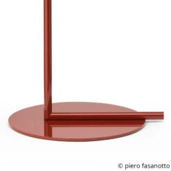 FLOS IC F1 Floor Lamp Burgundy Red Ø 20 Cm 7 FLOS IC F1 Floor Lamp Burgundy Red Ø 20 Cm -Lighthouse Shop 3510678 2