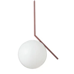 FLOS IC S2 Designer Hanging Light, Red Ø 30 Cm -Lighthouse Shop 3510681 3