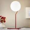 FLOS IC T1 High Table Lamp Burgundy Red -Lighthouse Shop 3510682