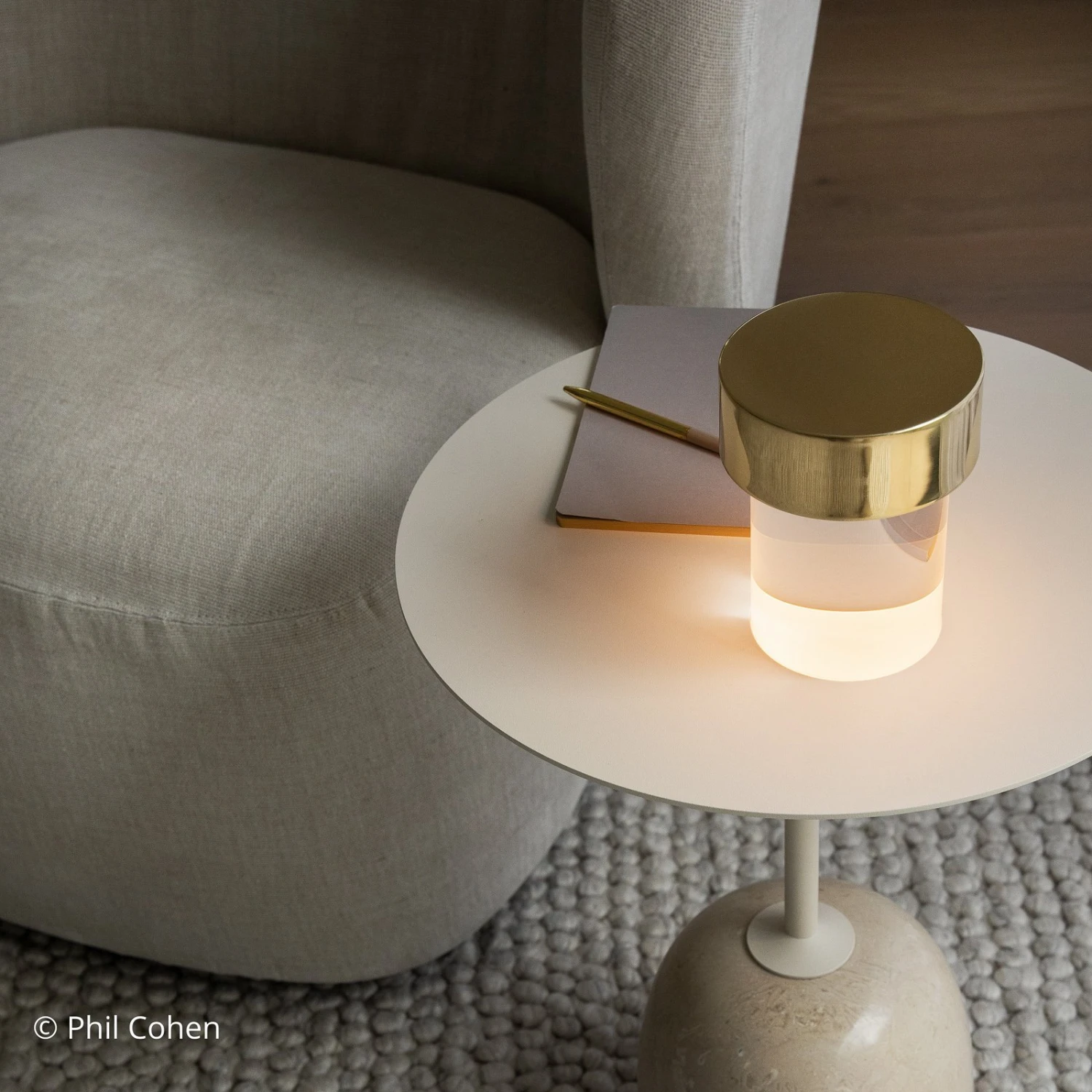 FLOS Last Order LED Table Lamp Clear IP20 Brass 4 FLOS Last Order LED Table Lamp Clear IP20 Brass - Image 2