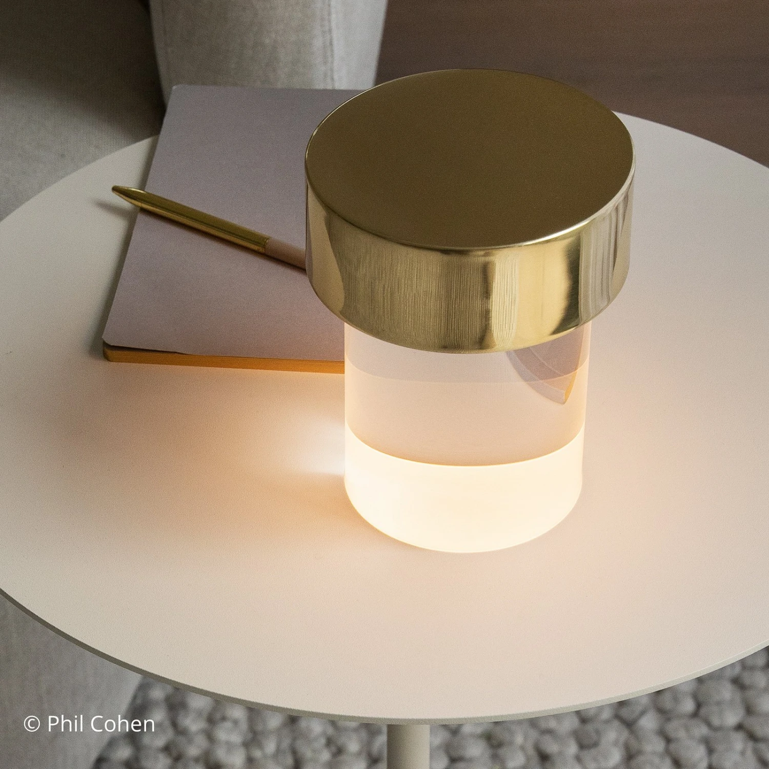 FLOS Last Order LED Table Lamp Clear IP20 Brass 3 FLOS Last Order LED Table Lamp Clear IP20 Brass