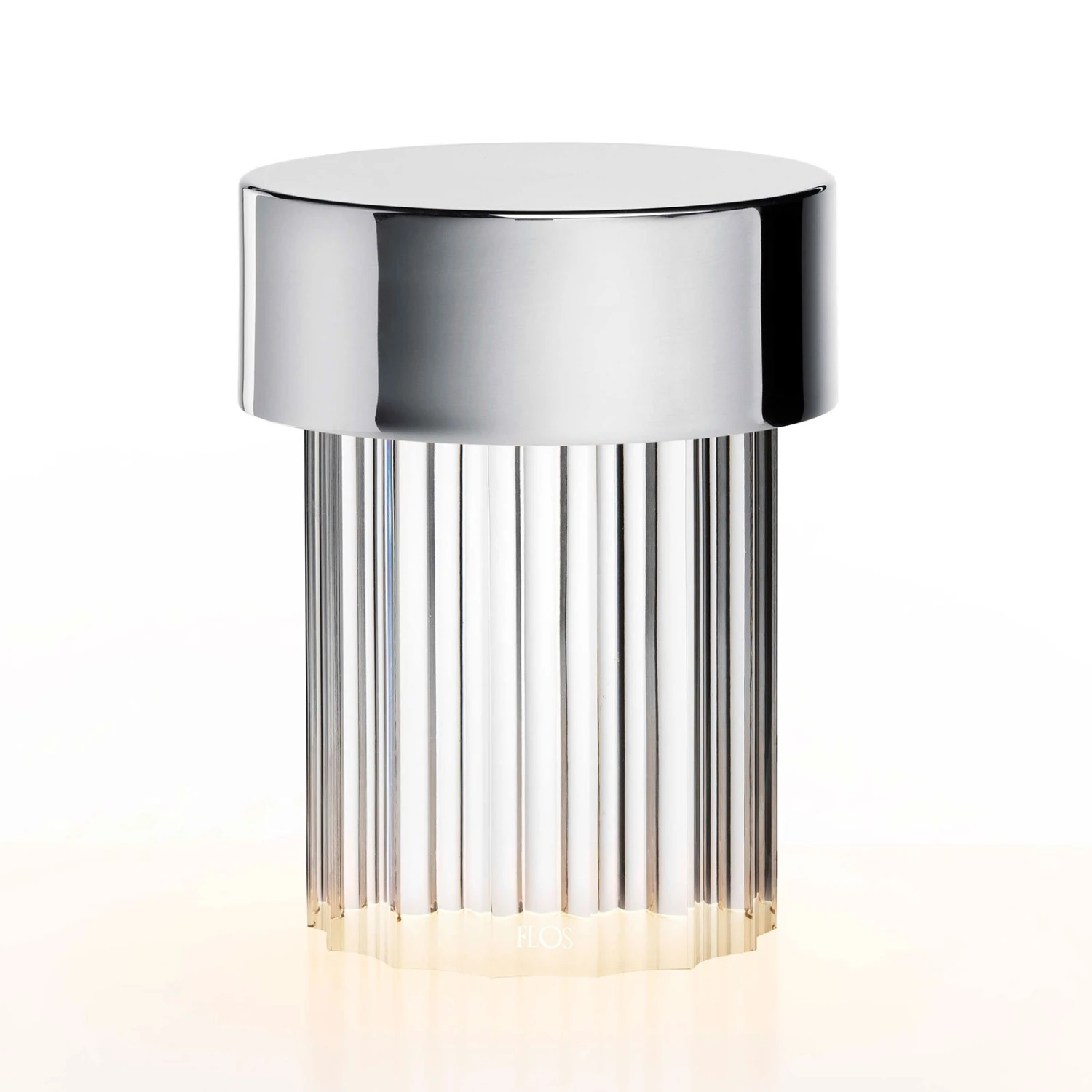 FLOS Last Order LED Table Lamp Fluted IP55 Steel 3 FLOS Last Order LED Table Lamp Fluted IP55 Steel