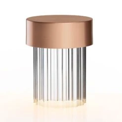 FLOS Last Order LED Table Lamp Fluted IP20 Copper