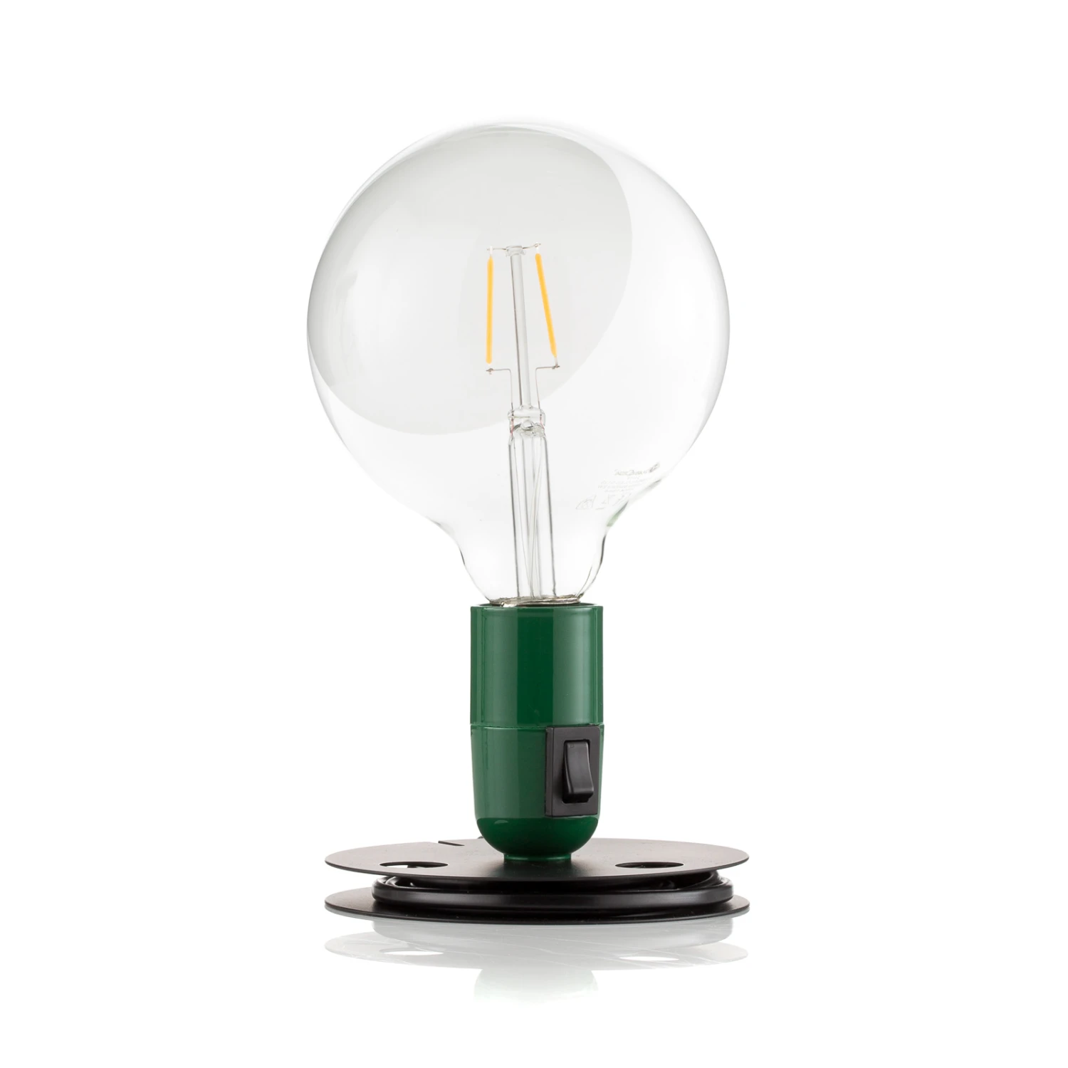 FLOS Lampadina LED Table Lamp Green, Black Base 5 FLOS Lampadina LED Table Lamp Green, Black Base - Image 3