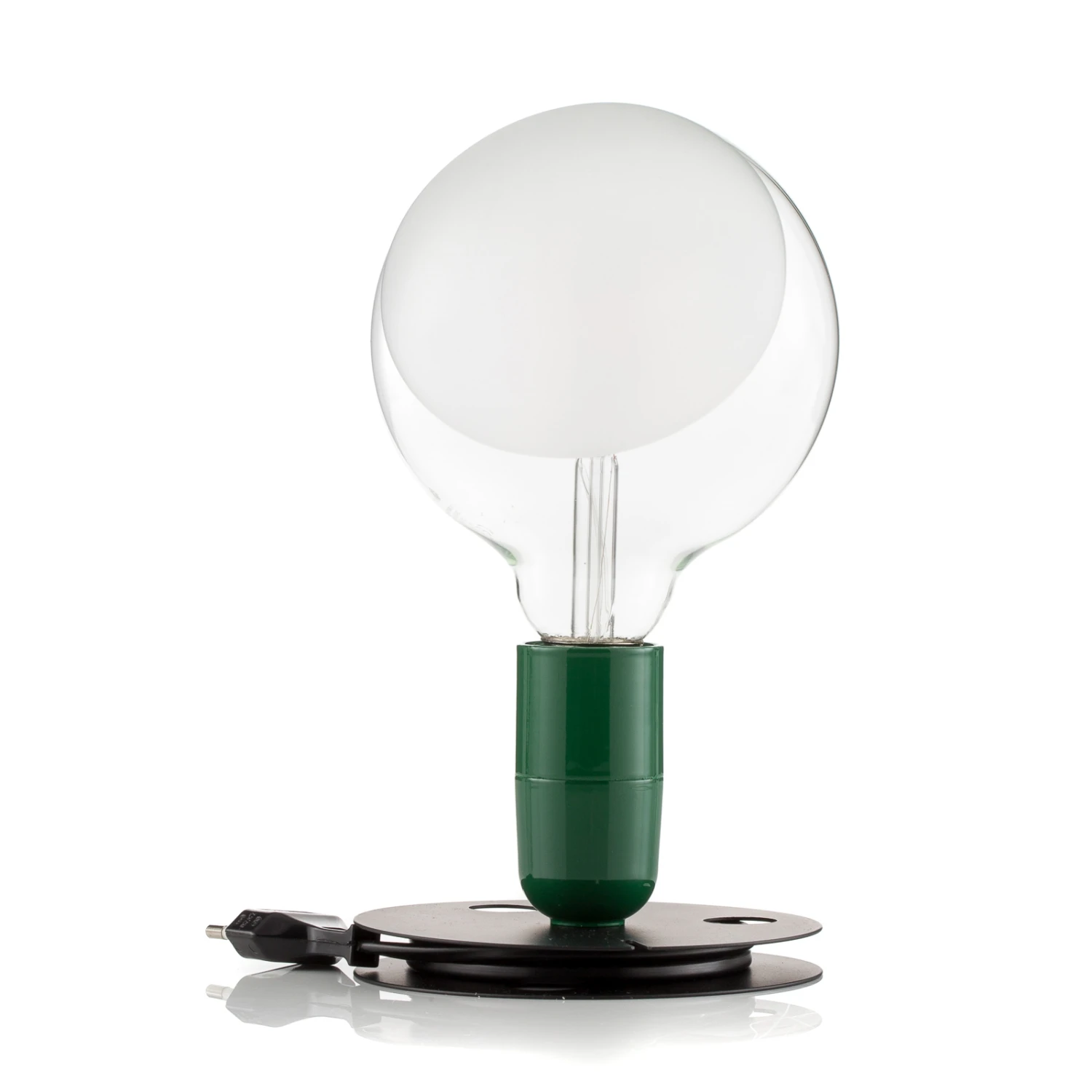 FLOS Lampadina LED Table Lamp Green, Black Base 6 FLOS Lampadina LED Table Lamp Green, Black Base - Image 4