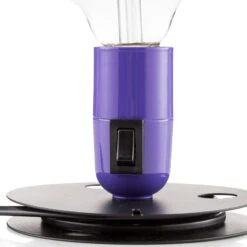 FLOS Lampadina LED Table Lamp Purple, Black Base -Lighthouse Shop 3510705 4