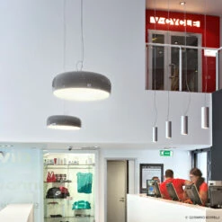 FLOS Smithfield S Pendant Light, Grey -Lighthouse Shop 3510724 2