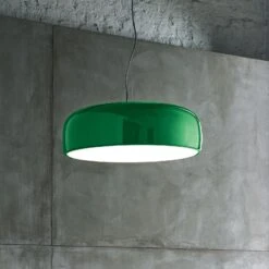 FLOS Smithfield S Pro DALI LED Hanging Light Green