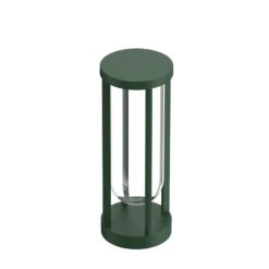 FLOS In Vitro Bollard 1, 2,700 K, 40 Cm Dark Green