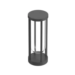 FLOS In Vitro Bollard 1, 2,700 K, 40 Cm Anthracite