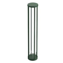 FLOS In Vitro Bollard 3, 2,700 K, 90 Cm Dark Green