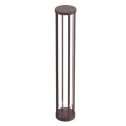 FLOS In Vitro Bollard 3, 2,700 K 90 Cm Dark Brown