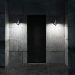 FLOS Captain Flint Outdoor Wall Lamp 2,700 K Black -Lighthouse Shop 3510877 2