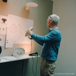 FLOS Oplight W1 LED Wall Light, Textured White -Lighthouse Shop 3510915 2