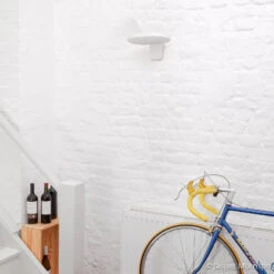 FLOS Oplight W1 LED Wall Light, Textured White -Lighthouse Shop 3510915 3