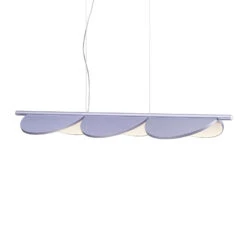 FLOS Almendra Linear LED Hanging 3-bulb, Lilac