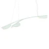 FLOS Almendra Organic Hanging 3-bulb Long White -Lighthouse Shop 3510959