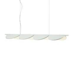 FLOS Almendra Linear LED Hanging 4-bulb, White