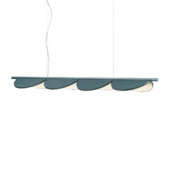 FLOS Almendra Linear LED Hanging Light 4-bulb Blue