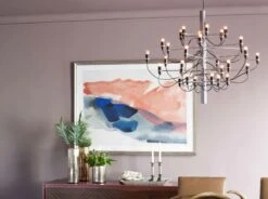 Flos 2097/30 Sarfatti Chandelier, Chrome -Lighthouse Shop flos 2097 30 sarfatti chandelier 14