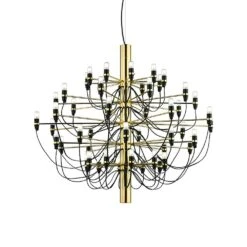 Flos 2097/50 Sarfatti Chandelier, Brass
