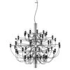 Flos 2097/50 Sarfatti Chandelier LED, Chrome -Lighthouse Shop flos 2097 50 sarfatti chandelier led 1