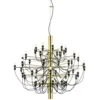 Flos 2097/50 Sarfatti Chandelier LED, Brass -Lighthouse Shop flos 2097 50 sarfatti chandelier led 3