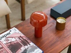 Flos Bellhop Table Lamp Portable, Brick Red -Lighthouse Shop flos bellhop table lamp portable 6