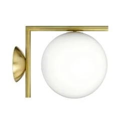 Flos IC Lights C/W1 Wall/Ceiling Lamp, Brushed Brass