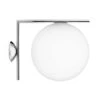 Flos IC Lights C/W2 Ceiling/Wall Lamp, Chrome -Lighthouse Shop flos ic lights ceiling wall 2 5
