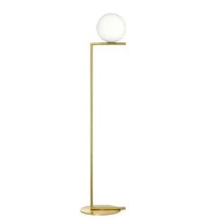 Flos IC Lights F1 Floor Lamp, Brushed Brass