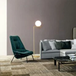 Flos IC Lights Floor 2, Brushed Brass 12 Flos IC Lights Floor 2, Brushed Brass -Lighthouse Shop flos ic lights floor 2 11