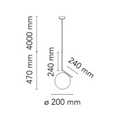 Flos IC Lights S1 Pendant, Brushed Brass -Lighthouse Shop flos ic lights suspension 1 1 1