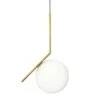 Flos IC Lights S2 Pendant, Brushed Brass -Lighthouse Shop flos ic lights suspension 2 3