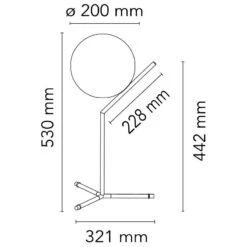 Flos IC Lights Table 1 High, Black -Lighthouse Shop flos ic lights table 1 high 1