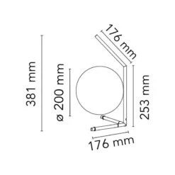 Flos IC Lights Table 1 Low, Black 9 Flos IC Lights Table 1 Low, Black -Lighthouse Shop flos ic lights table 1 low 1 2