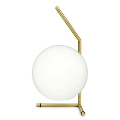 Flos IC Lights Table 1 Low, Brushed Brass