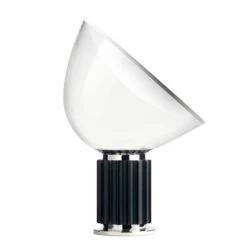 Flos Taccia LED Table Lamp, Black/White